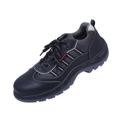 Executive Sporty Lace-up Brown Leather Safety Shoes