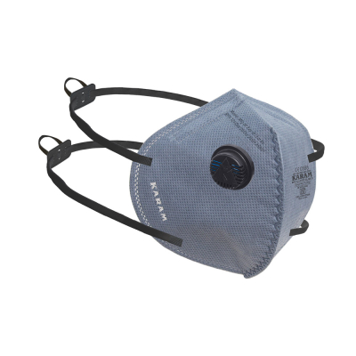 FFP2 NR D Disposable Flat Fold Face Respirator with Headband and Exhalation Valve