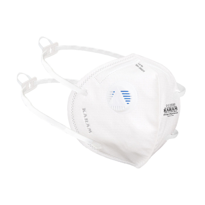 FFP1 NR D Disposable Flat Fold Face Respirator with Headbands and Exhalation Valve