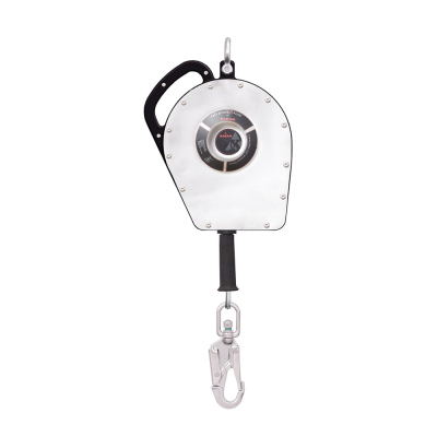 Heavy Duty Sealed Retractable Block with 20 Meter Galvanized Steel Wire Rope and Stainless Steel Snap Hook