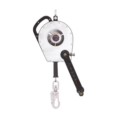 Heavy Duty Sealed Retrieval Fall Arrest Block with 20m Galvanized Wire Rope and Stainless Steel Snap Hook