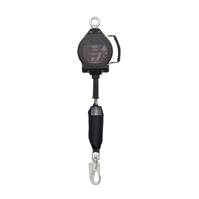 Sharp Edge Tested Retractable Blocks with Galvanized Steel Wire Rope 7.5m with Steel Snap Hook