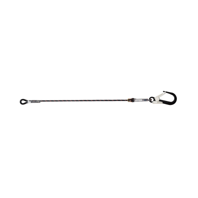Restraint Kernmantle Rope Adjustable Lanyard with One Side Loop and Other Side Hook PN136