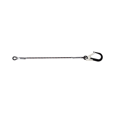 Restraint Kernmantle Rope Lanyard with One Side Loop and Other Side Hook PN 136