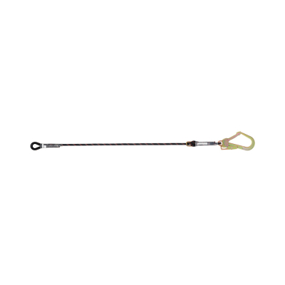 Restraint Kernmantle Rope Adjustable Lanyard with One Side Loop and Other Side Hook PN131N