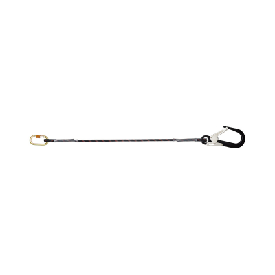 Restraint Kernmantle Rope Lanyard with One Side Karabiner PN112 and Other Side Hook PN136
