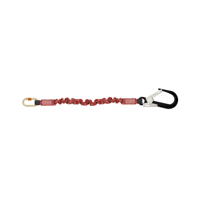 Restraint Expandable Lanyard with One Side Karabiner PN112 and Other Side Hook PN136
