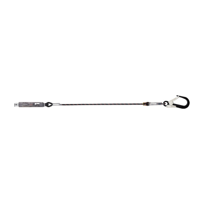 Energy Absorbing Kernmantle Rope Adjustable Lanyard with One Side Loop and other Side Hook PN136