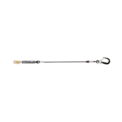 Energy Absorbing Kernmantle Rope Adjustable Lanyard with One Side Hook PN121 and other Side Hook PN136