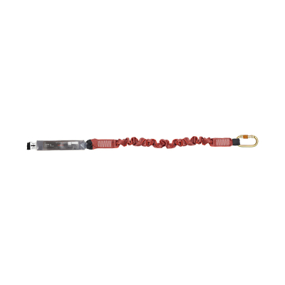 Energy Absorbing Expandable Webbing Lanyard with One Side Loop and Other Side Karabiner PN112