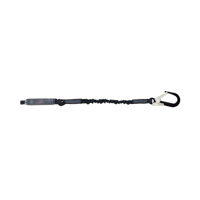 Energy Absorbing Expandable Webbing Edge Safe Lanyard with One Side Loop and other Side Hook PN136