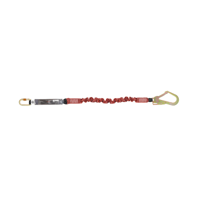 Energy Absorbing Expandable Webbing Lanyard with one Side Karabiner PN112 and Other Side Hook PN136