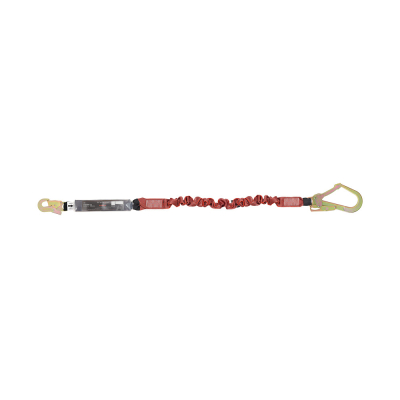 Energy Absorbing Expandable Webbing Lanyard with One Side Karabiner PN112 and Other Side Hook PN131N