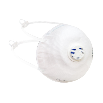 FFP2 NR D Disposable Cup Shape Respirator with Headband and Exhalation Valve